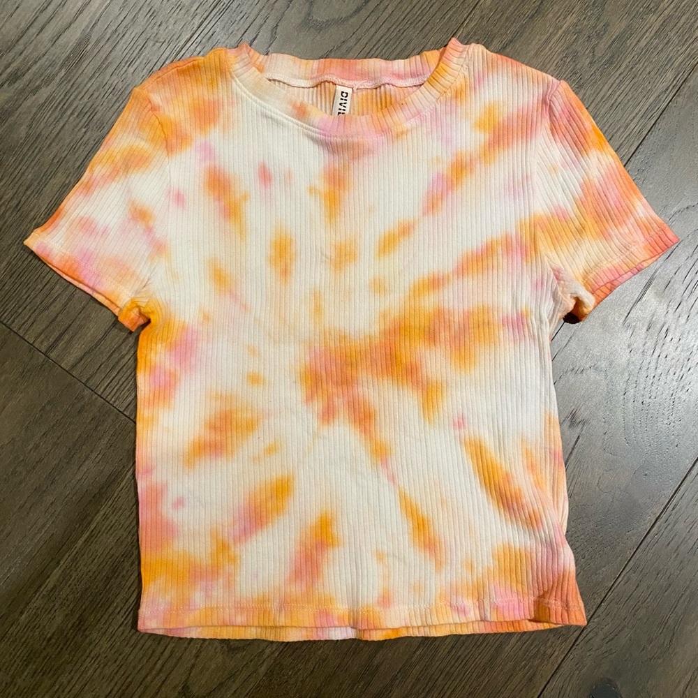 Tie Dye Ribbed Baby Tee